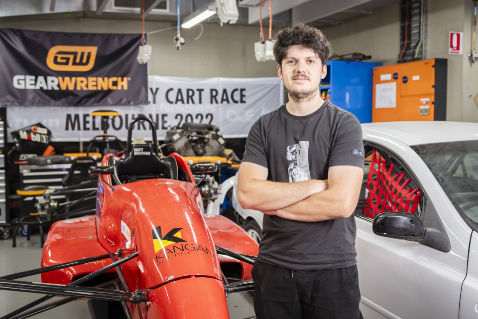 Kangan Institute student accelerates into motorsport career with Walkinshaw apprenticeship 